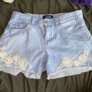 Girls Old Navy Light Wash Jean Shorts